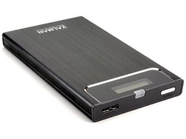 ZALMAN VE350 BLACK 2.5” HDD/SSD External Aluminium Case LCD USB 3.0 Powered SATA