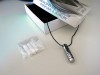 Men Fashion Jewelry Cylinder Perfume Fil Pendant Necklace Chain Fragrance SILVER