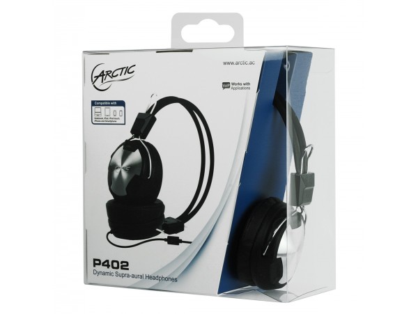 Arctic P402 Dynamic Supra-Aura Headphones Microphone Music Player MP3 Smartphone