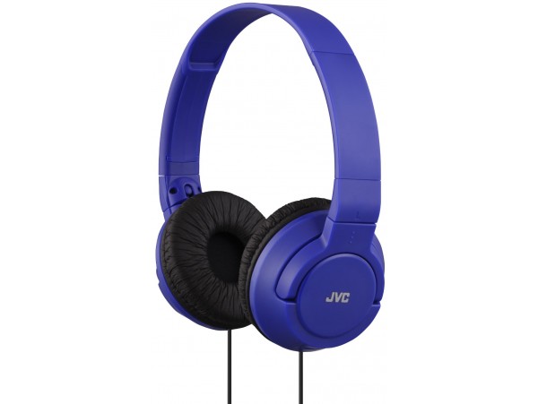 JVC HA-S180 Blue Colorful On-Ear Headphones Headset Powerful Bass iPhone iPod Android
