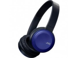 JVC HAS190BTB BLUE Wireless Bluetooth Stereo Headphones Microphone Remote Control