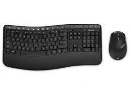 Microsoft Wireless Comfort 5050 Keyboard Mouse Combo English Hebrew PP4-00021
