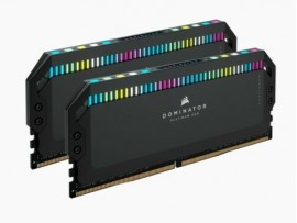 Corsair DOMINATOR PLATINUM RGB 64GB (2x32GB) DDR5 DRAM 5200MHz C40 Memory Kit