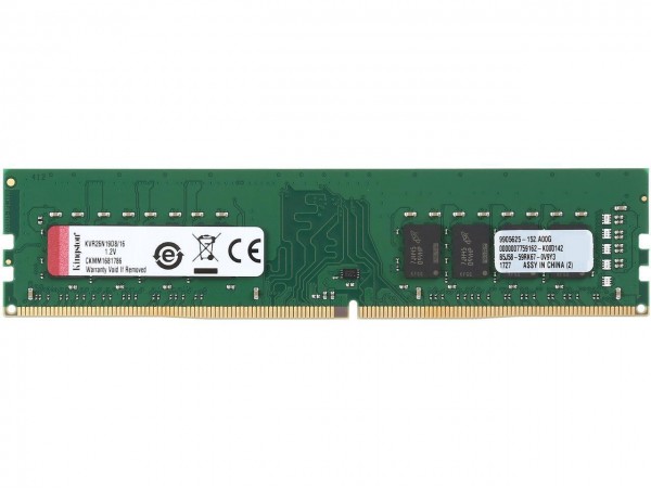 Kingston Value RAM DDR4 16GB 2666Mhz PC4-21300 CL19 Desktop Memory KVR26N19D8/16
