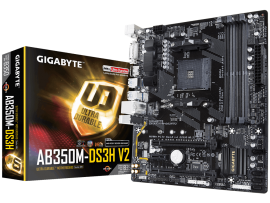 Gigabyte GA-AB350M-DS3H V2 Motherboard CPU AM4 AMD Ryzen DDR4 RGB FUSION HDMI