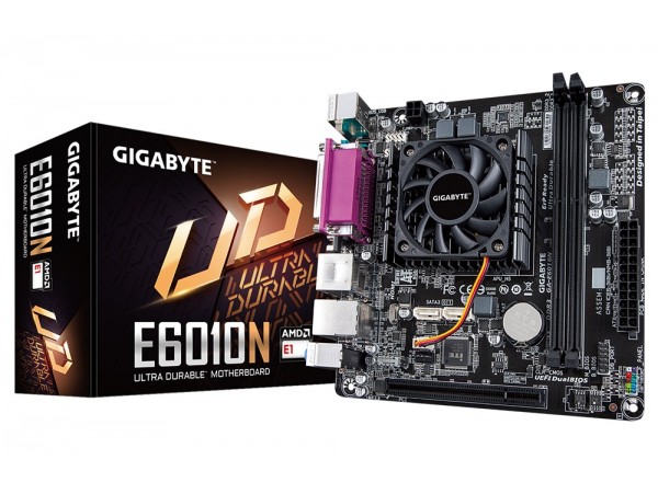 Gigabyte GA-E6010N Motherboard DDR3 AMD E1-6010 APU Radeon SOC Mini ITX HDMI VGA