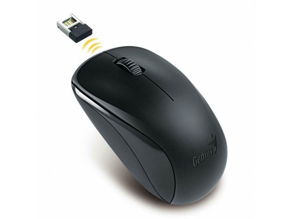 NEW Genius NX-7000 Black Wireless 2.4GHz Mouse USB Pico receiver 1200DPI BlueEye