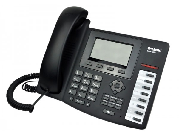 D-LINK DPH-400S VOIP SIP IP Phone LCD display WAN LAN Echo Cancel Memory Keys