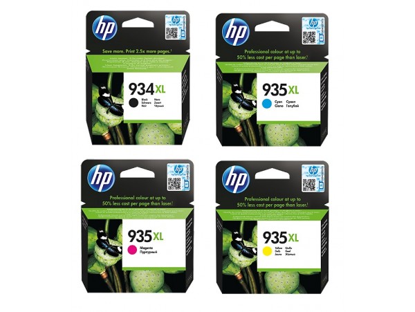NEW Genuine HP 4 pack Ink Cartridge 934XL 935XL Officejet 6830 6230 6220 Printer