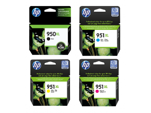 NEW Genuine HP 4 pack Ink Cartridge 950XL 951XL Officejet 8100 8600 8660 Printer