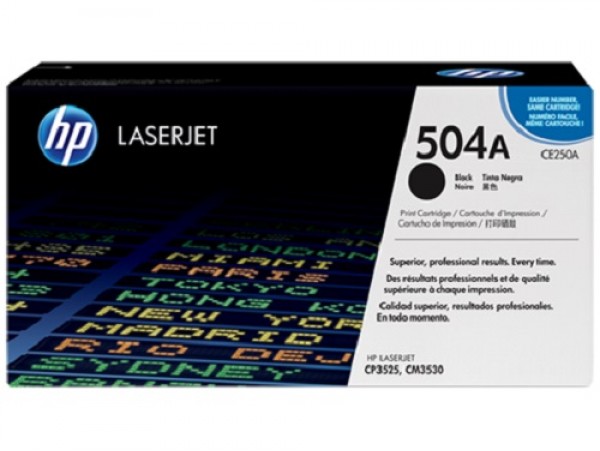 NEW Genuine HP 504A Black CE250A Toner Cartridge LaserJet Color CM3530 CP3525