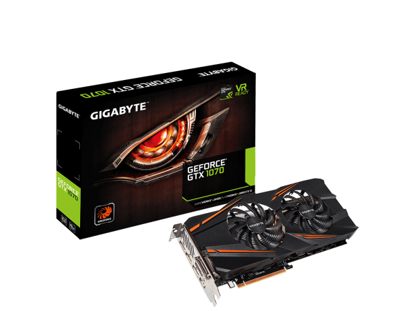 Gigabyte GeForce GTX1070 WINDFORCE 8GB GDDR5 GV-N1070WF2-8G