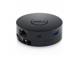 Dell DA300 compact 6-in-1 USB-C Mobile Adapter VGA HDMI DisplayPort Gigabit LAN