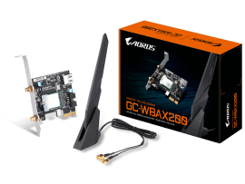 Gigabyte GC-WBAX200 Inte WIFI 6 AX200 2400Mbps MU-MIMO BLUETOOTH 5.0 PCIe card