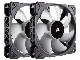 Corsair ML120 Two Fan Twin Pack Premium Magnetic Levitation 120mm 2400RPM 4-Pin