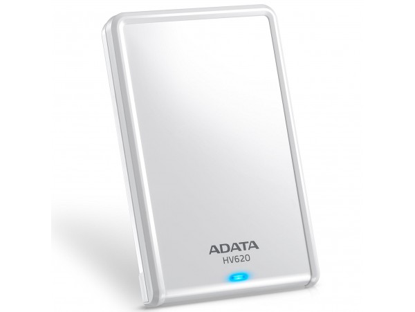 ADATA HV620S WHITE 1TB 2.5" HDD 5400RPM Slim & Light External Hard Drive USB 3.1