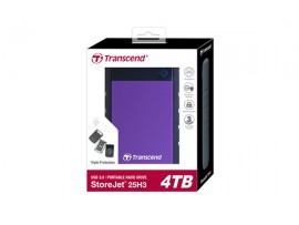 Transcend StoreJet 4TB USB 3.0 Resistance External HDD Hard Drive TS4TSJ25H3P