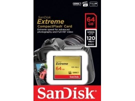 SanDisk 64GB Extreme CompactFlash CF 120MBs Memory Card Camera SDCFXSB-064G-G