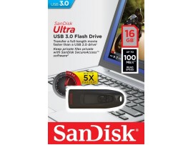 Sandisk 16GB Ultra USB 3.0 up 100MB/s Flash Memory Drive Slider SDCZ48-016G-U4