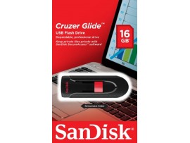 SanDisk Cruzer Glide 16GB USB 2.0 Pen Flash Drive Memory Stick SDCZ60-016G-B3