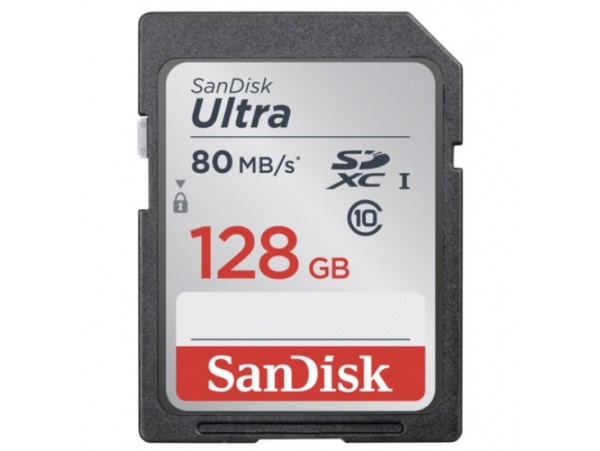 SANDISK Ultra 128GB UHS-I Flash MEMORY SD CARD Class 10 SDSDUNC-128G-G