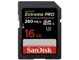 SANDISK EXTREME PRO 16GB SDHC/SDXC UHS-II Flash MEMORY CARD 4K SDSDXPB-016G-G