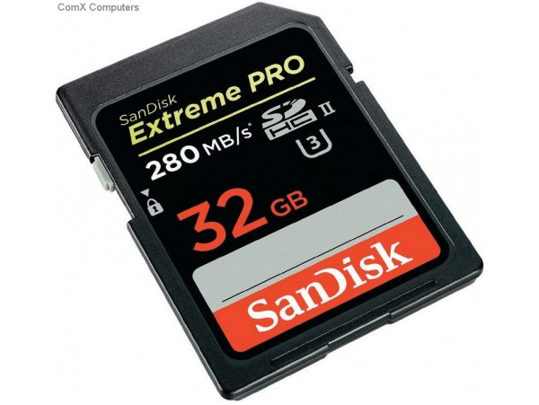 SANDISK EXTREME PRO 32GB SDHC/SDXC UHS-II Flash MEMORY CARD 4K SDSDXPB-032G-G