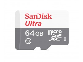 SanDisk Ultra microSDHC 64GB Class 10 Memory SD Card Camera SDSQUNB-064G-G