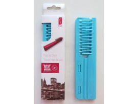 FLO Pocket Travel Turquoise Hair Brush Comb FOLD & CLICK Hairdressing Styling Salon Beauty