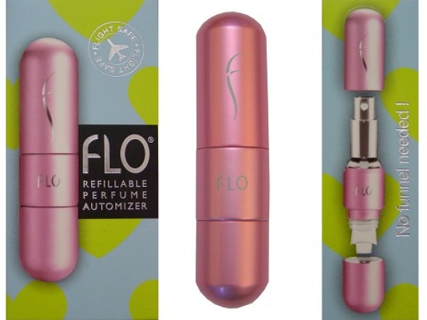 Brand NEW Flo Refillable Fragrance Atomiser Travel Perfume Bottle PINK 6ml 0.2oz