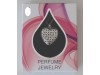 Women Fashion Perfume Fil Jewelry Heart Pendant Necklace Chain Fragrance SILVER