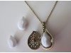 Women Fashion Perfume Fil Jewelry Drop Pendant Necklace Chain Fragrance GOLD