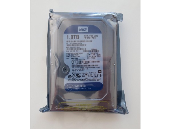 Western Digital WD Blue HDD 1.0TB 7200RPM 64MB SATA3 3.5" WD10EZEX Hard Drive