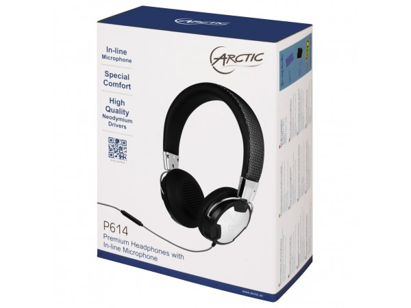 NEW Arctic P614 On-Ear Studio Headphones Microphone Music Player MP3 Smartphone