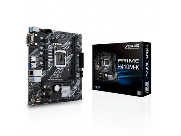 NEW ASUS PRIME H410M-K Motherboard CPU SOCKET LGA1200 Intel DDR4 DVI VGA USB 3.2