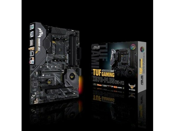 Asus TUF GAMING X570-PLUS Wi-Fi Motherboard CPU AM4 AMD Ryzen DDR4 Dual M.2 HDMI