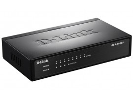 NEW D-LINK DES-1008P Switch 8-Port 10/100Mbps Ethernet (4X PoE) Unmanaged Metal