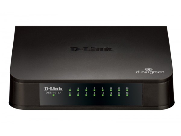 Brand NEW D-Link DES-1016A 16-Port LAN 10/100Mbps Fast Ethernet Switch SOHO