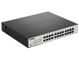 D-Link DGS-1100-24P 24-Port Gigabit EasySmart Metal Rackmount Switch PoE+ Ports