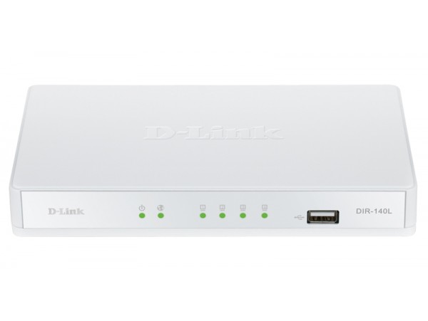 D-Link DIR-140L Broadband SOHO Firewall VPN Cloud Router 4 Port LAN NAT USB COM