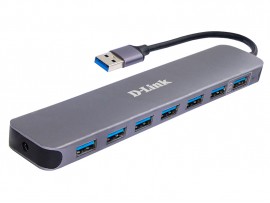 NEW D-Link DUB-1370 7-Port SuperSpeed USB 3.0 Hub 5Gbps External power adapter