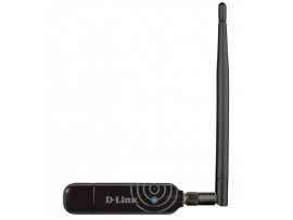 D-LINK DWA-137 Wireless B/G/N WiFi 150Mbps USB Adapter 5dbi Gain Antenna Win 8/7