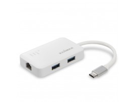 Edimax EU-4308 USB-C to 3-Port USB 3.0 Gigabit Ethernet Hub Adapter Win10 MAC