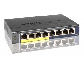 NEW NETGEAR GS108PE ProSafe Plus 8-Ports Gigabit Ethernet Switch PoE Web Managed