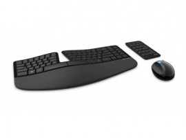 Microsoft Sculpt Ergonomic Wireless Keyboard Mouse English Hebrew L5V-00014