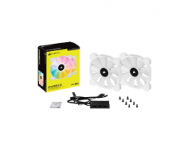 CORSAIR ICUE SP140 RGB ELITE PERFORMANCE 140MM PWM WHITE - 2 PACK