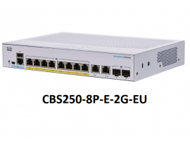 Cisco Business CBS250-8P-E-2G-EU Smart Switch 8 Port GE PoE Ext PS