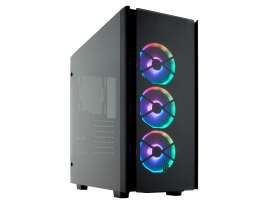 Corsair Obsidian Series 500D RGB SE Premium Mid-Tower Case, 3 RGB Fans, Glass