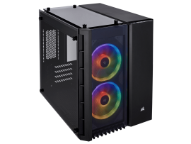 CORSAIR CRYSTAL 280X RGB Micro-ATX Case, 2 RGB Fans, Lighting Node PRO included