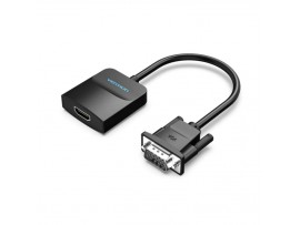 VENTION VGA (IN) TO HDMI (OUT) WITH AUDIO + (MICRO USB POWER INPUT) - 0.15M